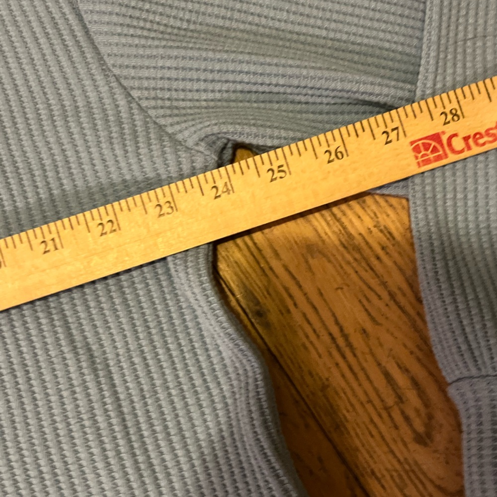 GAP Oversized Turtleneck Light Blue size Medium Heavyweight Waffle - Picture 5 of 10
